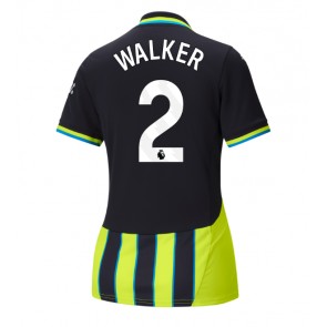 Manchester City Kyle Walker #2 Udebanetrøje Dame 2024-25 Kort ærmer